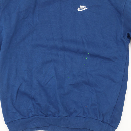 Nike Boys Blue Pullover Sweatshirt XL with Logo Accent