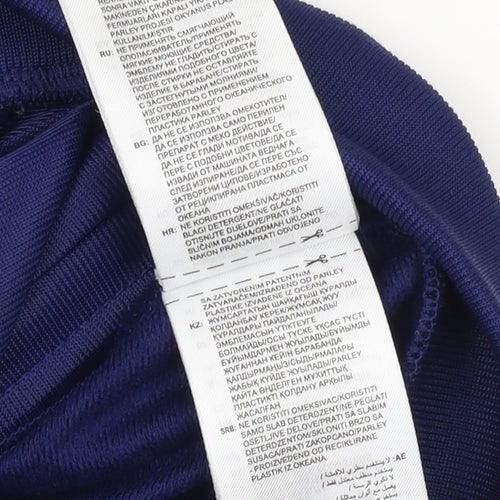 Adidas Boys Blue Full Zip Hoodie 2XS - Perfect for Every Season