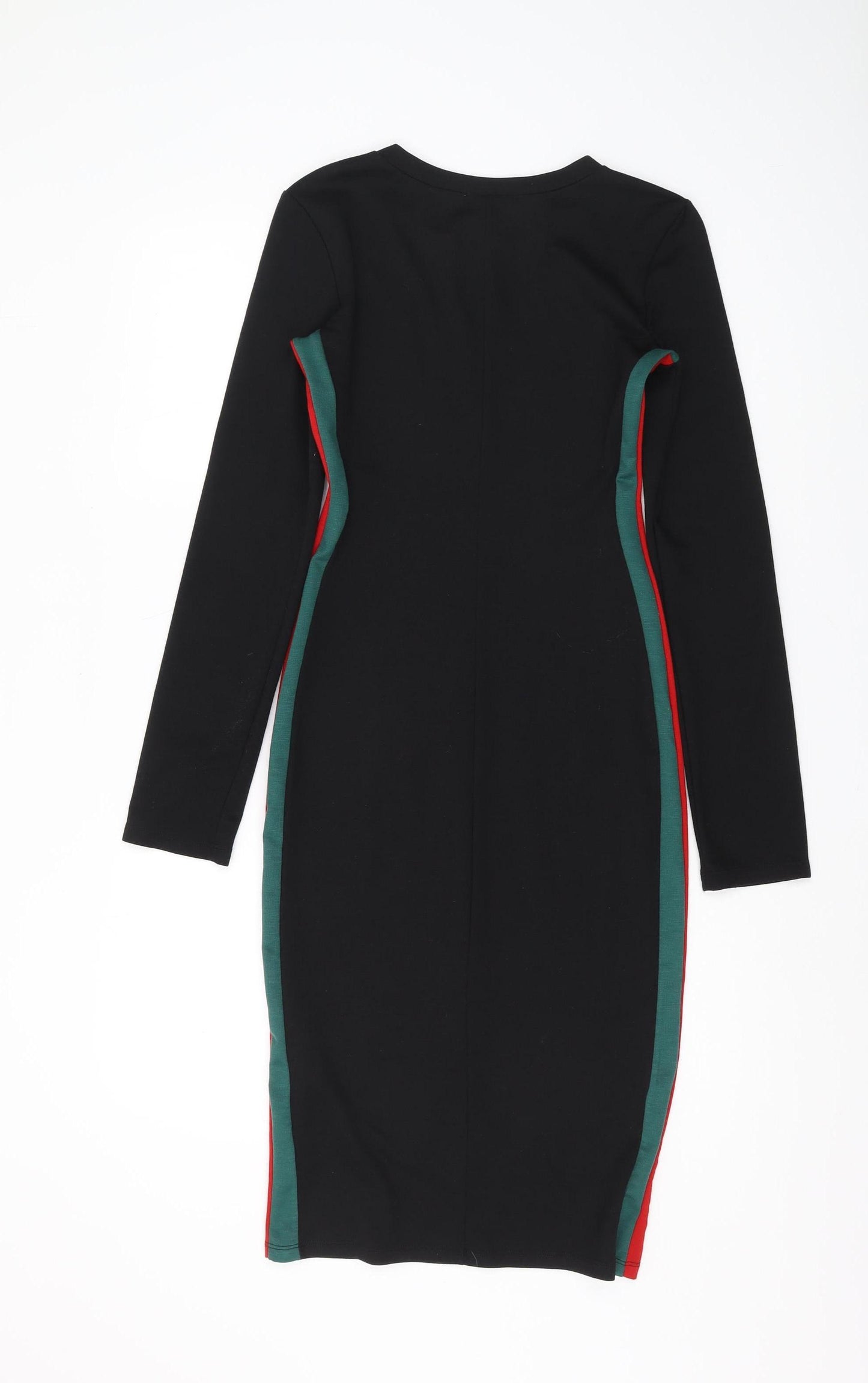 Zara Women's Black Bodycon Midi Dress Size S