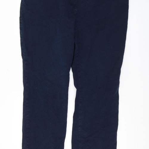 Marks and Spencer Women's Blue Chino Trousers, Size 22