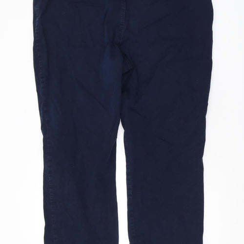 Marks and Spencer Women's Blue Chino Trousers, Size 22