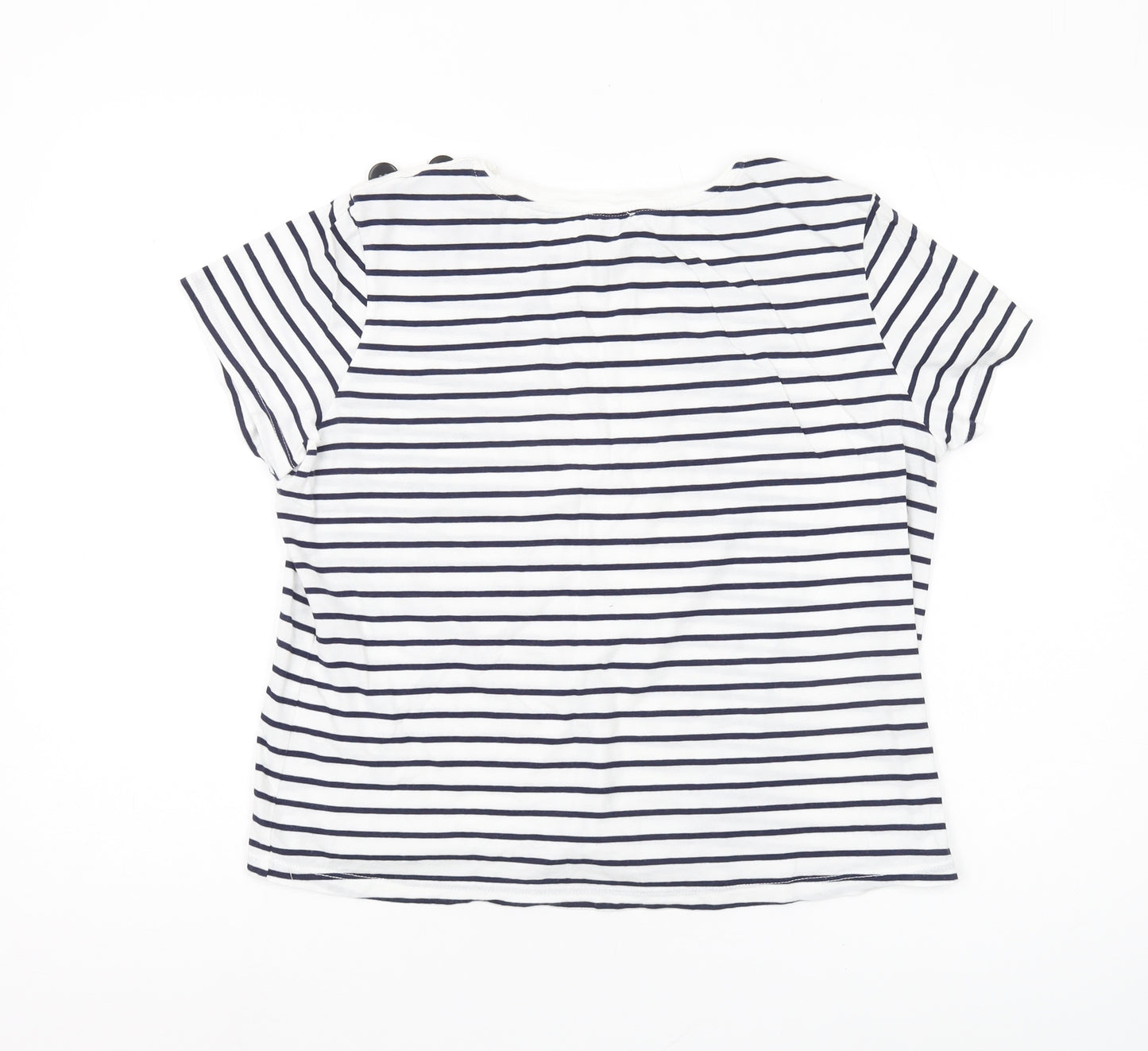 Warehouse Women's Striped T-Shirt, Size 12, Cotton