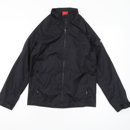 Slazenger Boys Black Basic Jacket 9-10 Years Full Zip