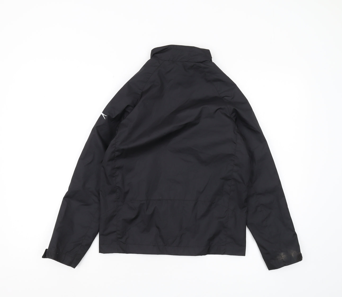 Slazenger Boys Black Basic Jacket 9-10 Years Full Zip