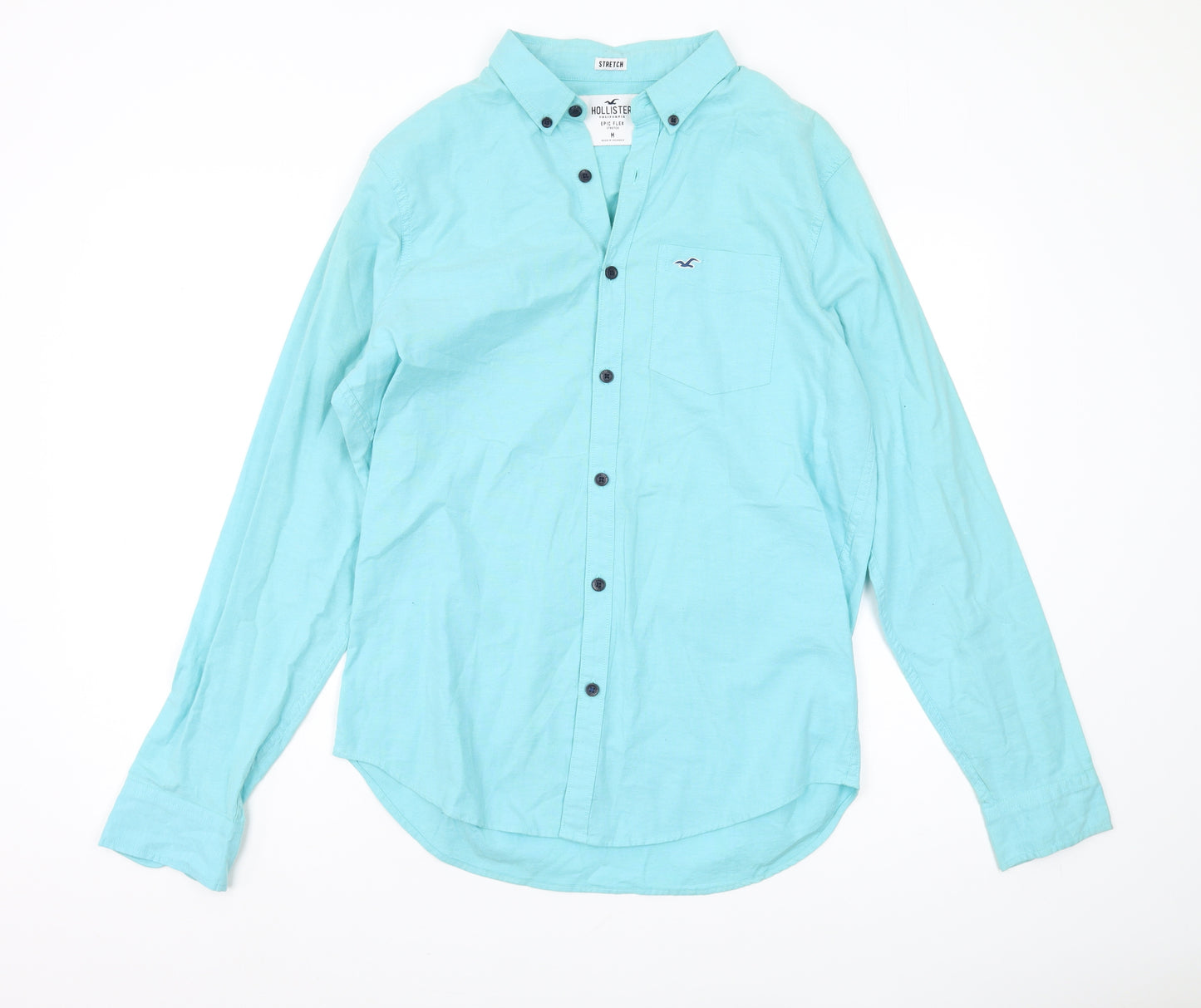 Hollister Men's Blue Button-Up Shirt M - New