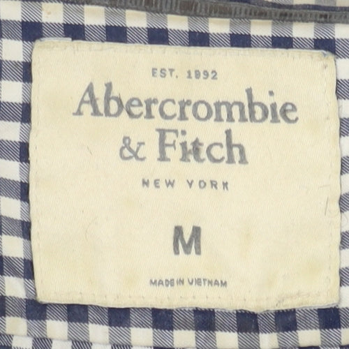 Abercrombie & Fitch Men's Blue M Check Button-Up Shirt