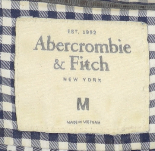 Abercrombie & Fitch Men's Blue M Check Button-Up Shirt