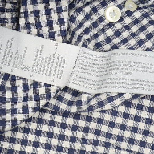 Abercrombie & Fitch Men's Blue M Check Button-Up Shirt
