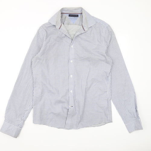 Tommy Hilfiger Men's Blue Check Button-Up Shirt M
