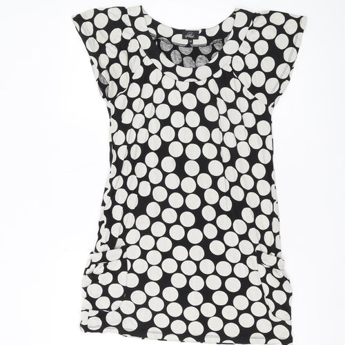 Next Women's Black Polka Dot T-Shirt Size 12