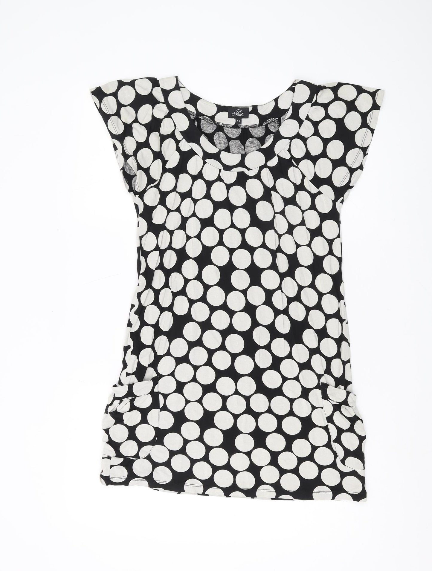 Next Women's Black Polka Dot T-Shirt Size 12