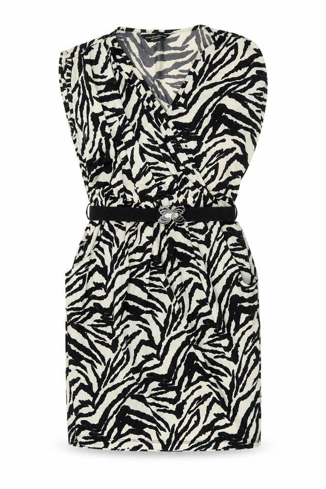 Dorothy Perkins Women's Black Animal Print Wrap Dress