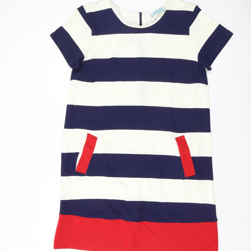 Dickins & Jones Women's Multicoloured Stripe Shift Dress