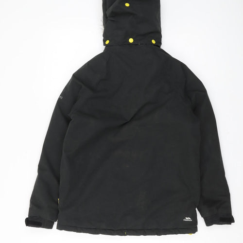 Trespass Boys Black Waterproof Parka Jacket 11-12 Years