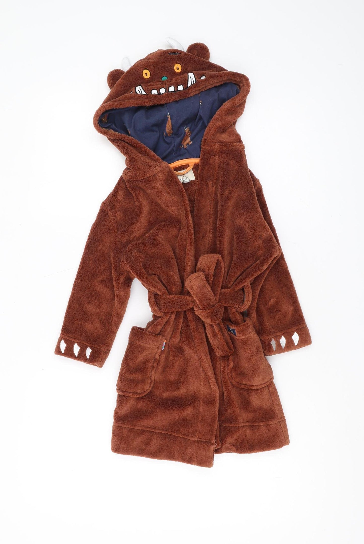 Joules Gruffalo Boys Brown Fleece Hooded Robe 3-4 Years