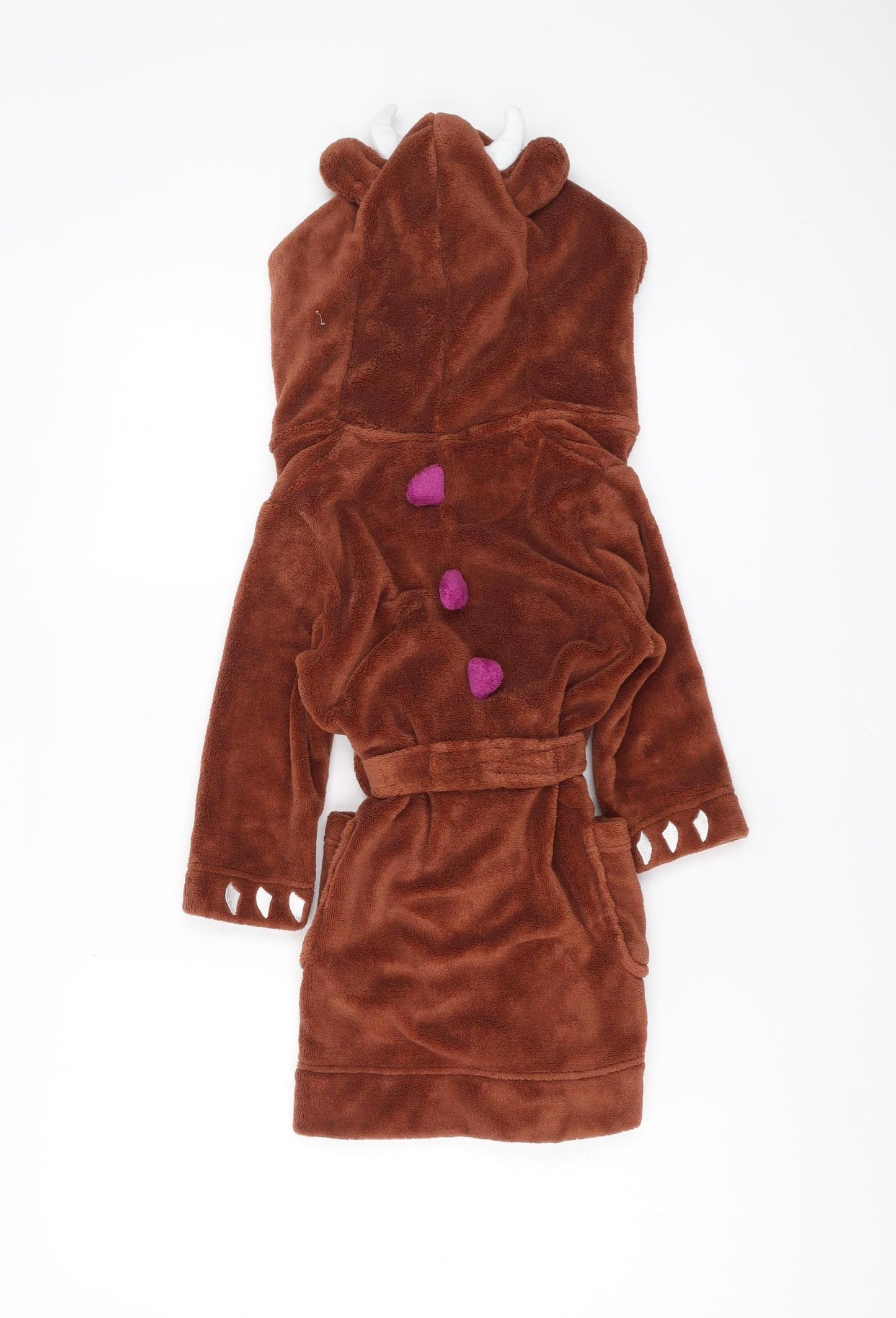 Joules Gruffalo Boys Brown Fleece Hooded Robe 3-4 Years