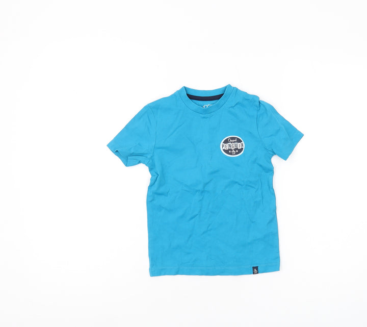 Original Penguin Boys Blue T-Shirt, Size 3-4 Years, Short Sleeve