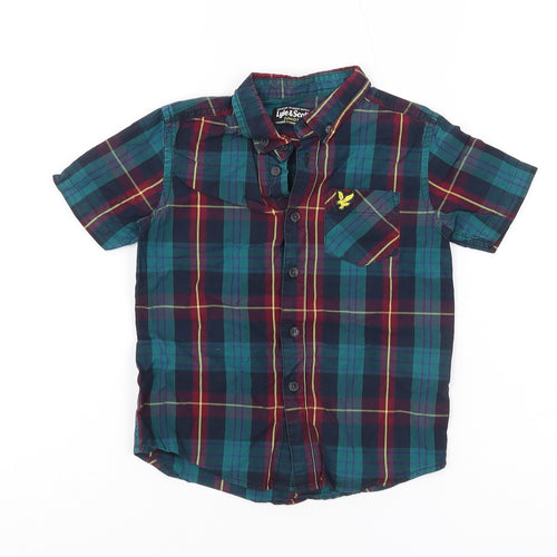 Lyle & Scott Boys Multicoloured Plaid Button-Up Shirt 4-5 Years