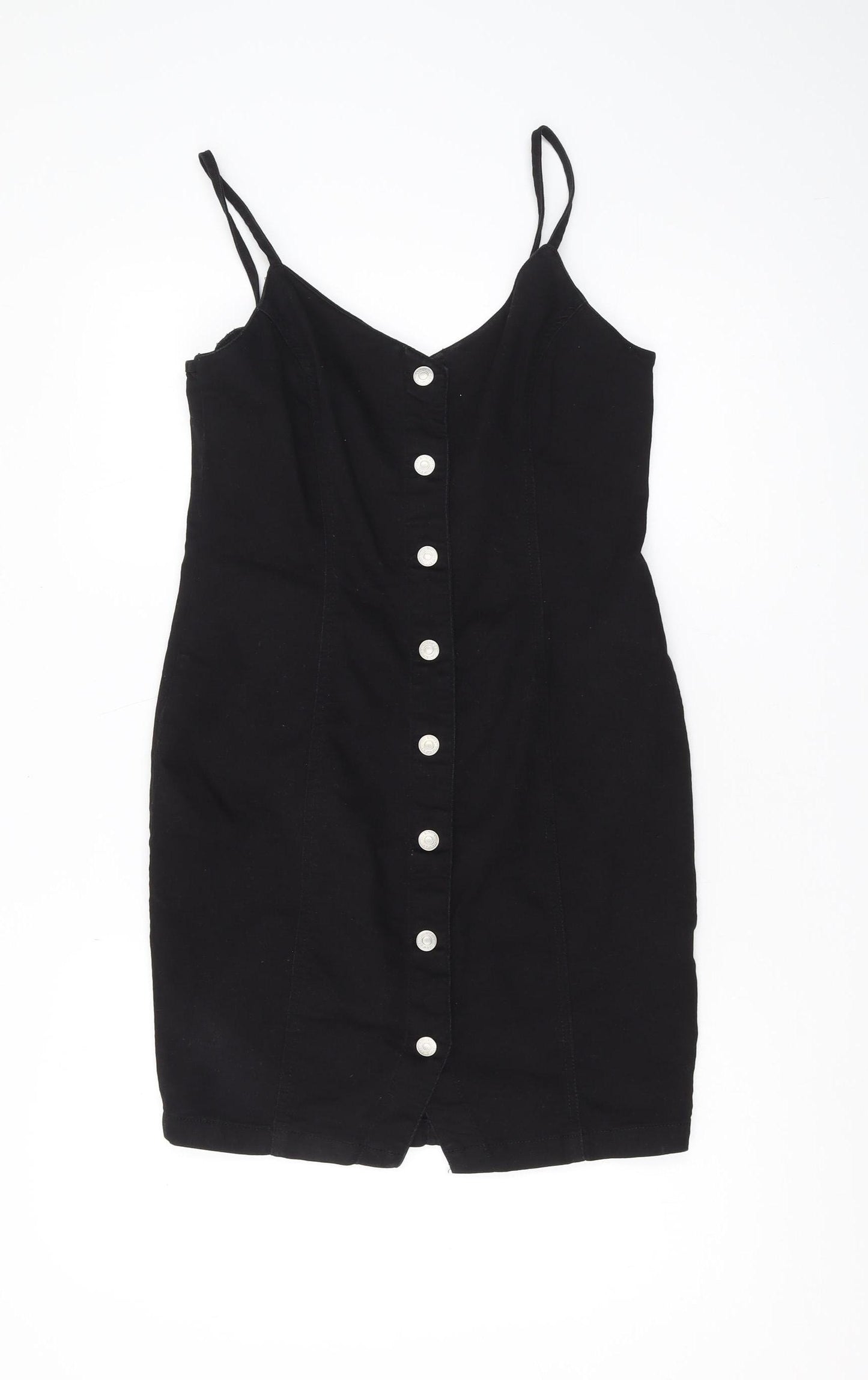 New Look Women's Black Pinafore Dress, Size 14