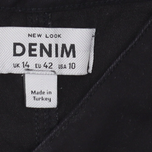 New Look Women's Black Pinafore Dress, Size 14