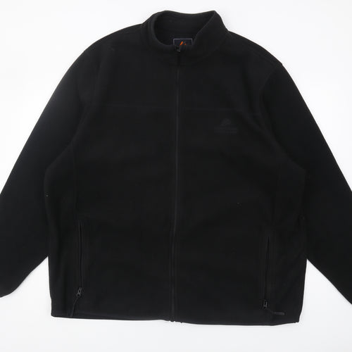 Ozark Trail Men's 3XL Black Fleece Jacket, Casual
