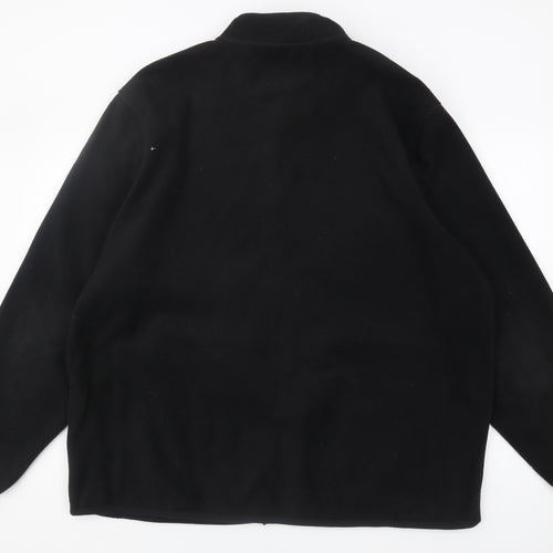 Ozark Trail Men's 3XL Black Fleece Jacket, Casual