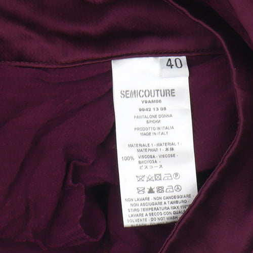 Semicouture Women's Purple Lounge Pants Size 12