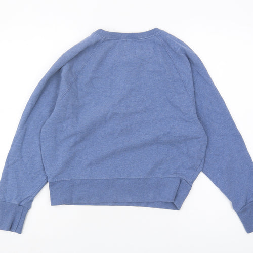 GAP Women's XS Blue Henley Sweatshirt