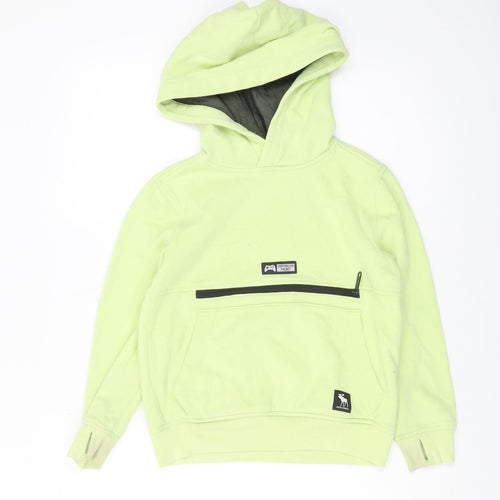 Abercrombie Kids Boys Green Pullover Hoodie 7-8 Years