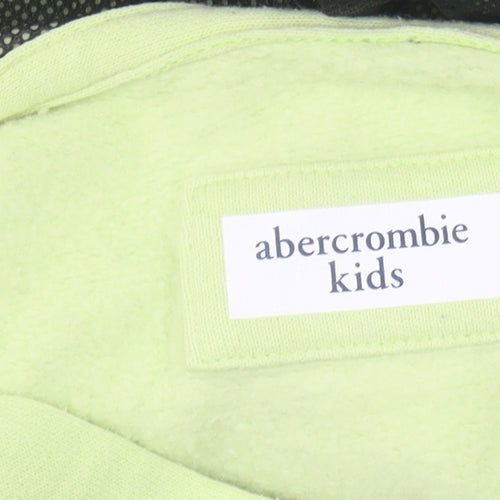 Abercrombie Kids Boys Green Pullover Hoodie 7-8 Years