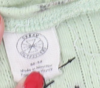 Women's Urban Outfitters Green Floral Short Sleeve T-Shirt