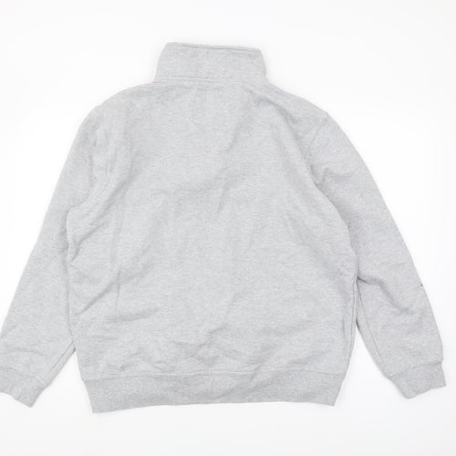 Crew Clothing Company Men's Grey XL 1/2 Zip Sweatshirt