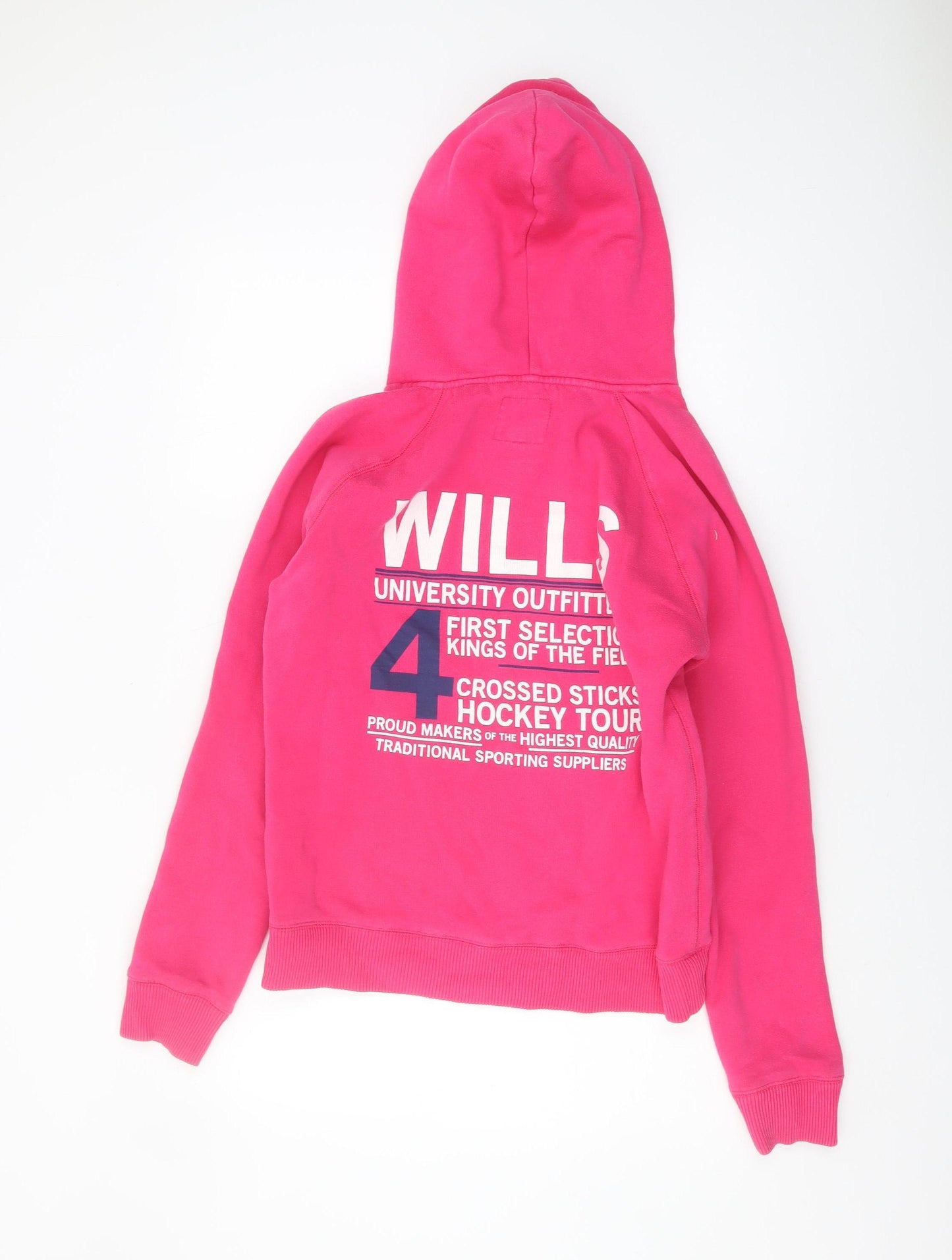 Jack Wills Women’s Pink Pullover Hoodie Size 14 with Logo