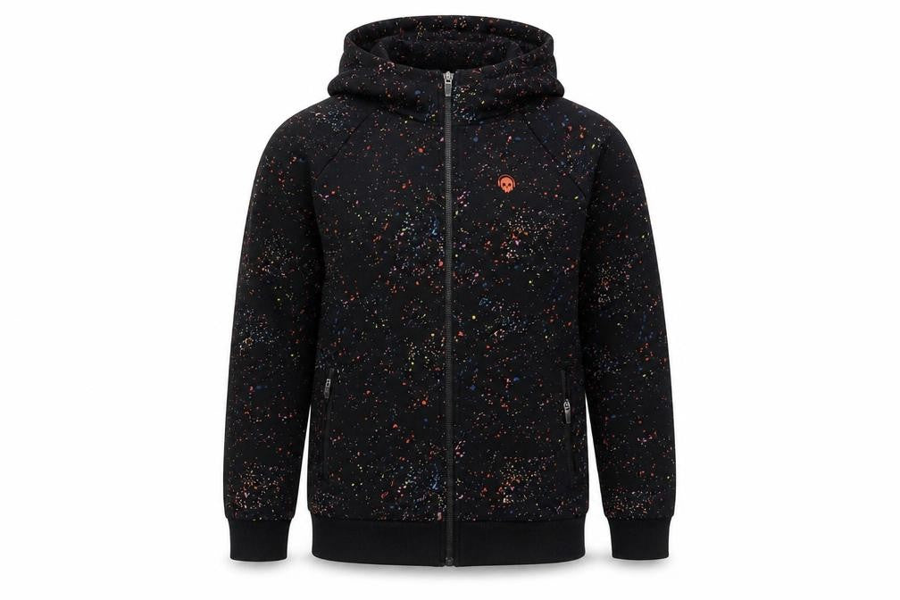 Next Boys Black Full Zip Hoodie, 12 Years, Graphic Print