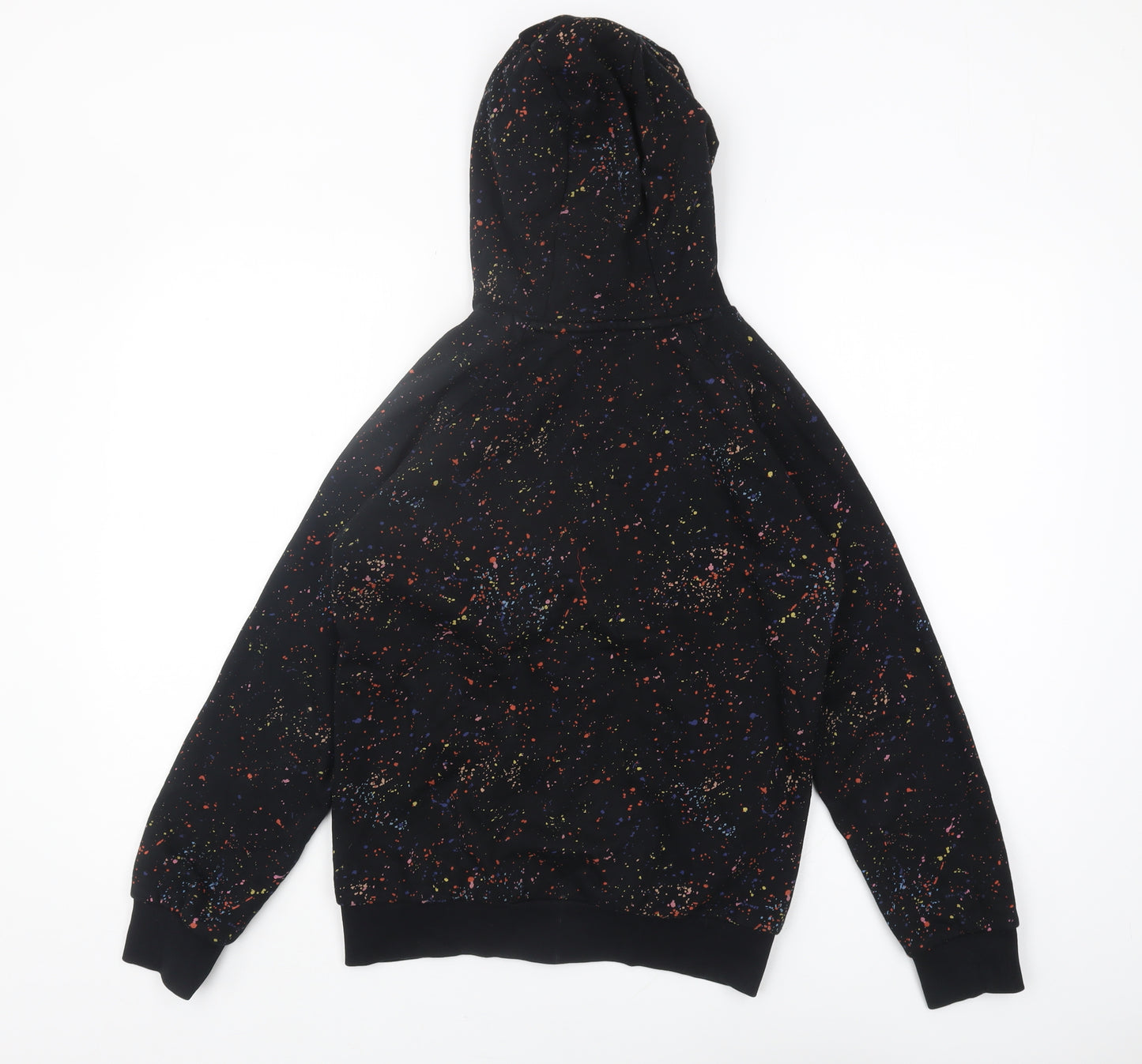 Next Boys Black Full Zip Hoodie, 12 Years, Graphic Print