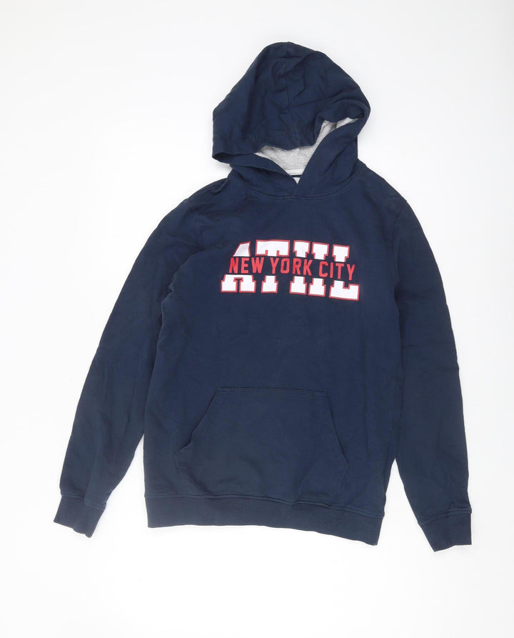 Terranova Boys Blue Pullover Hoodie Size 14+ with Logo