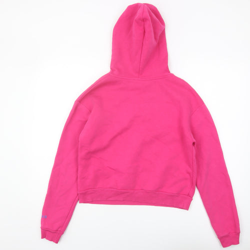 New Look Girls Pink Pullover Hoodie 14-15 Years Cotton Blend