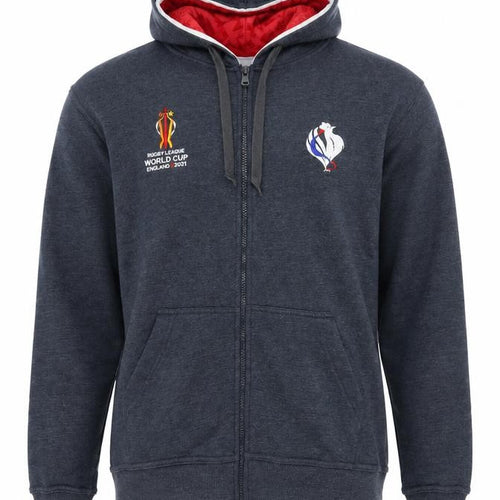 Rugby League World Cup Grey Hoodie M Unisex Full Zip