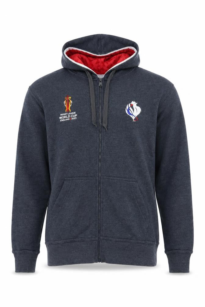 Rugby League World Cup Grey Hoodie M Unisex Full Zip