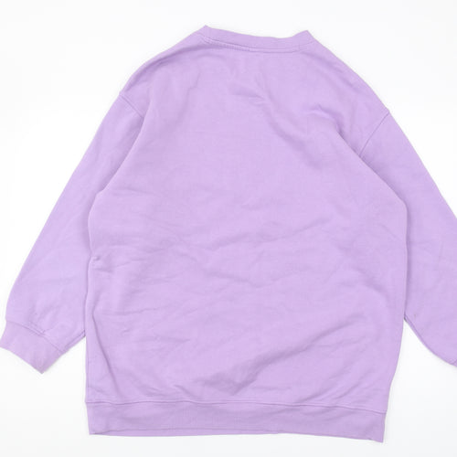 H&M Women's Purple Pullover Sweatshirt Size 12