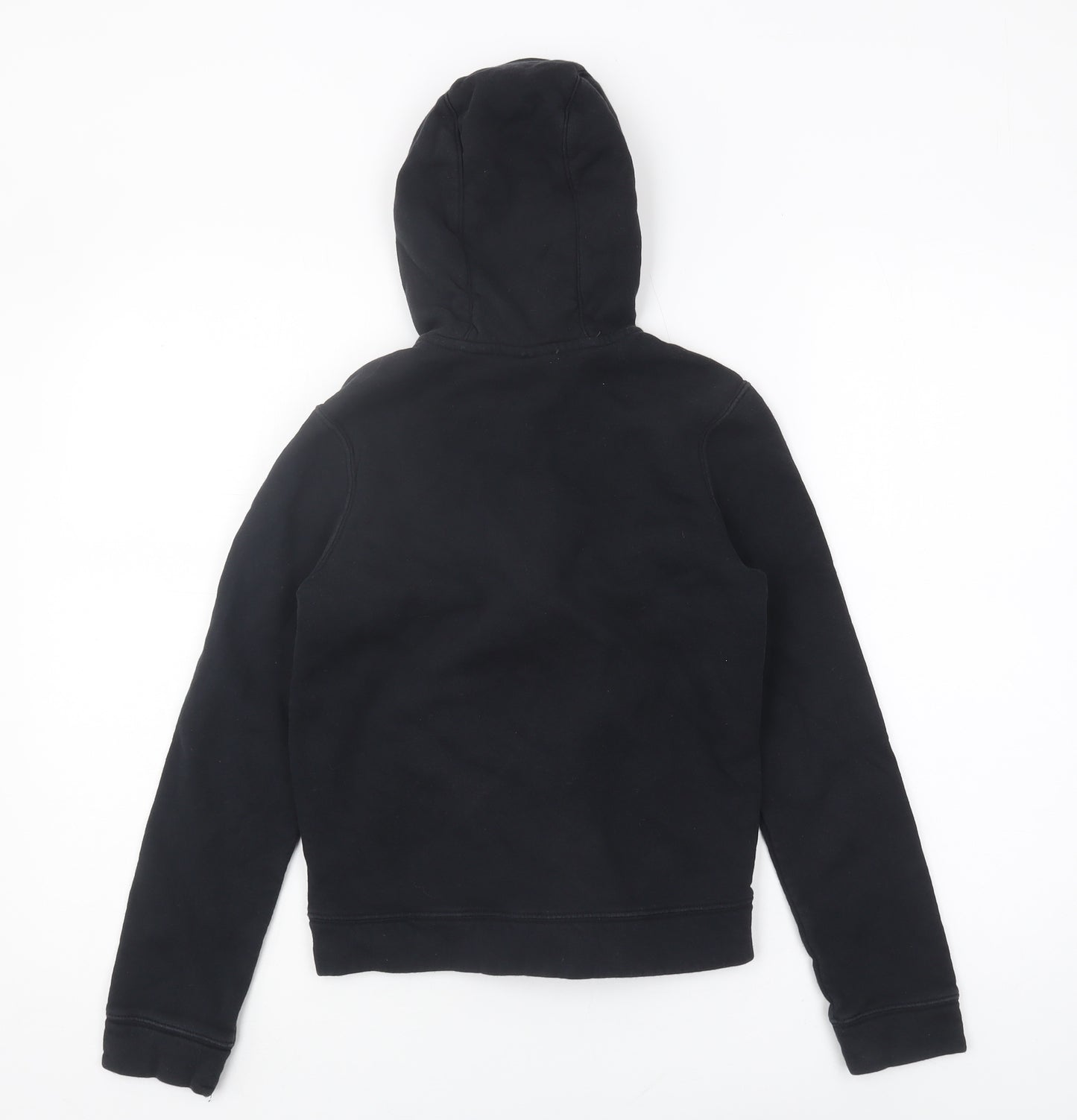 Nike Boys Black Full Zip Hoodie - M, Logo, Casual, Fleece