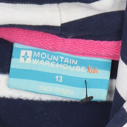 Mountain Warehouse Girls Striped Hoodie, Multi, 13 Years