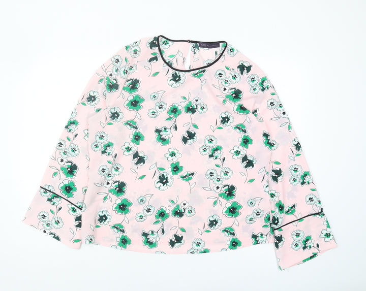 Marks and Spencer Women’s Pink Floral Blouse Size 16