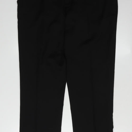 Skopes Men's Black Regular Fit Trousers, Size 36