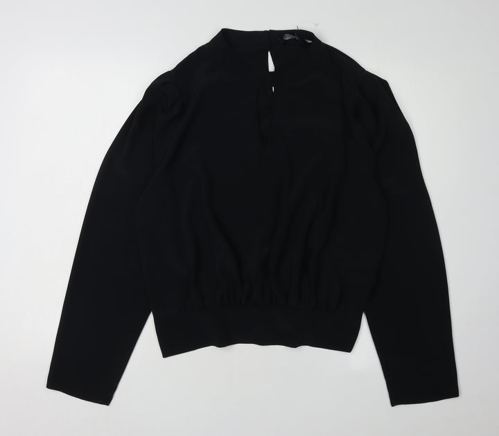 Dorothy Perkins Women's Black High Neck Blouse Size 18
