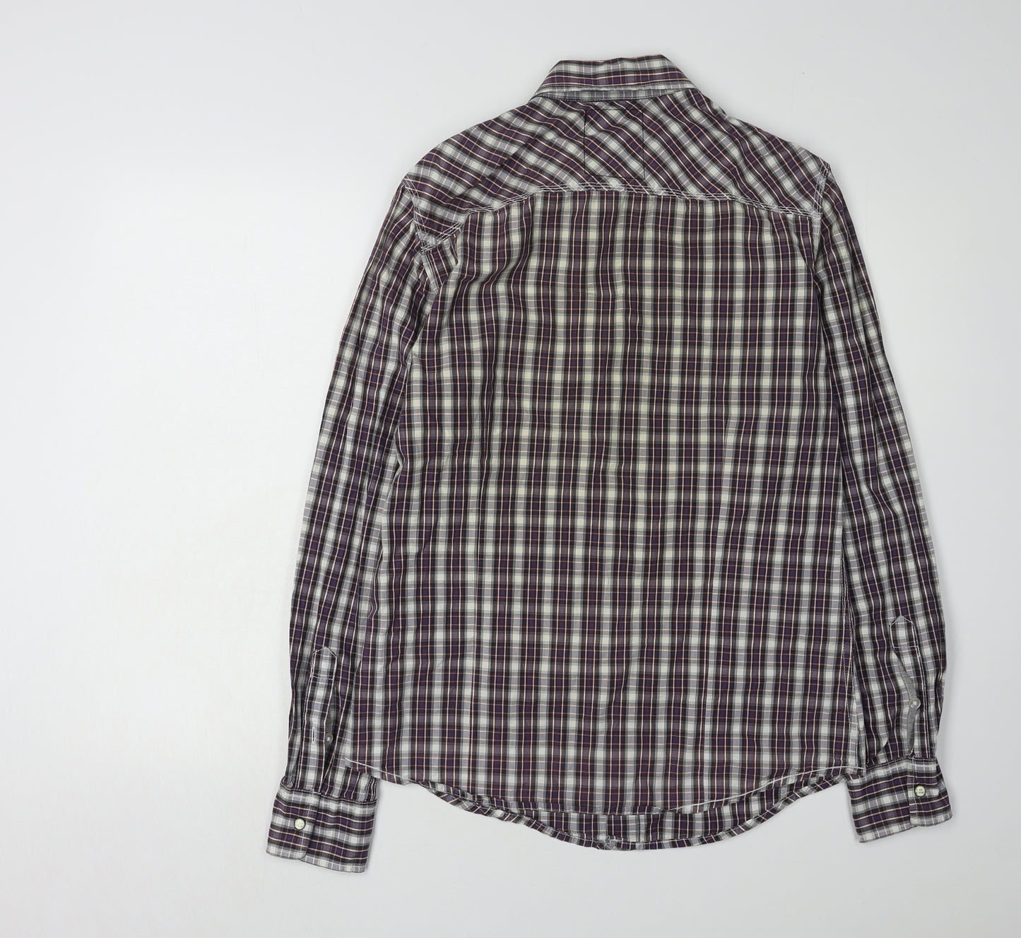 Bershka Men's Multicoloured Plaid Shirt, Size M