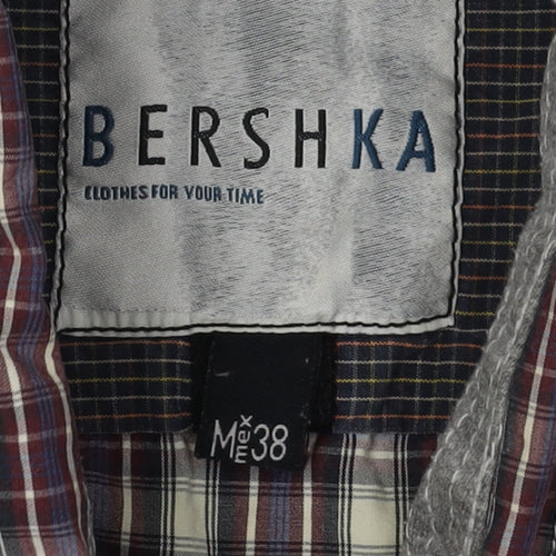 Bershka Men's Multicoloured Plaid Shirt, Size M