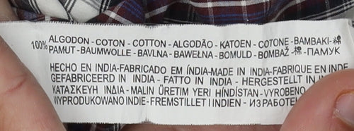 Bershka Men's Multicoloured Plaid Shirt, Size M