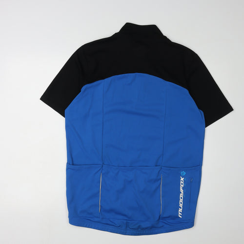 Muddyfox Men's XL Blue Cycling Jersey - Breathable & Quick Dry
