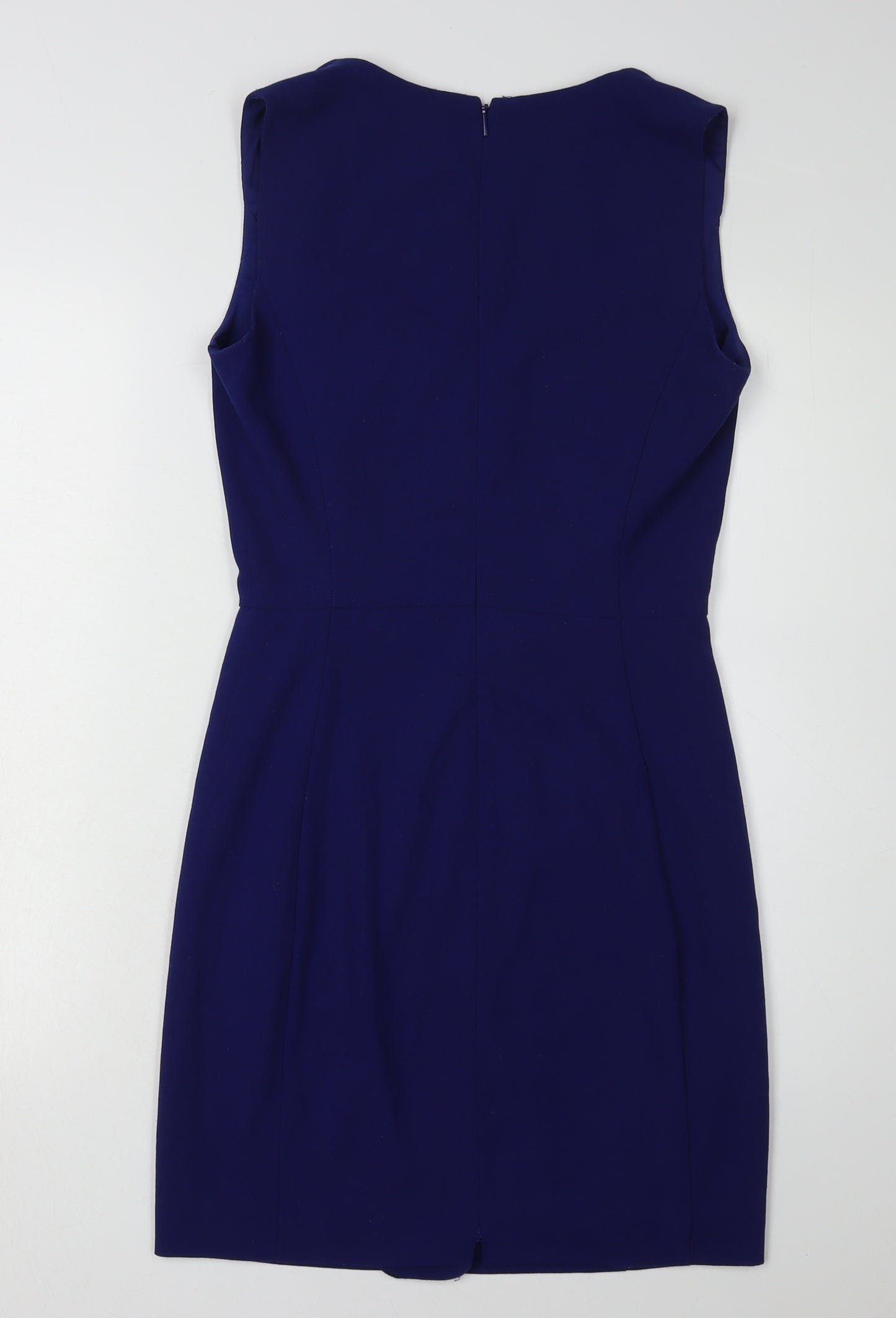 Mango Women's Blue Sheath Dress, Size S, Formal Wear